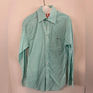 Vineyard Vines Men XS Slim Fit Tucker LS Shirt - Green Plaid